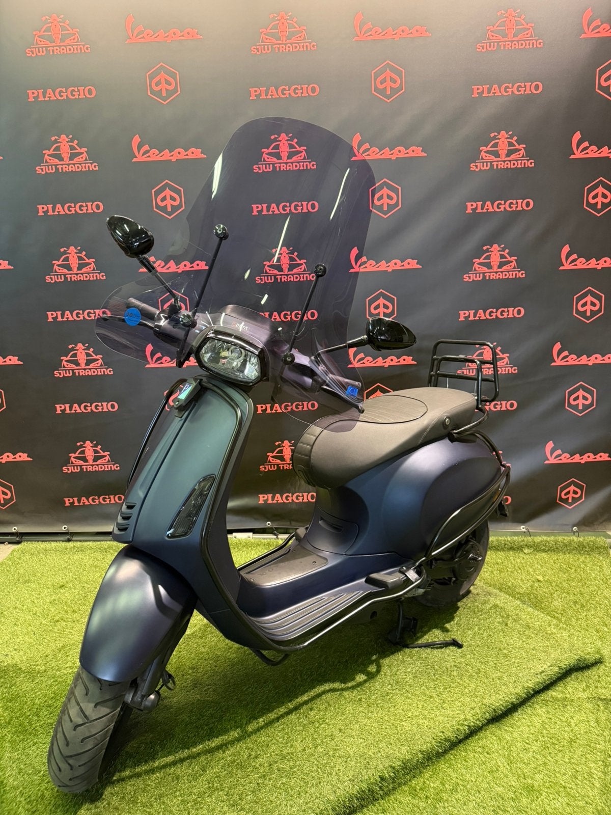 Vespa Sprint 2015 Snor/Brom! Opaco Blue / Led Verlichting!, Fietsen en Brommers, Ophalen of Verzenden, Benzine