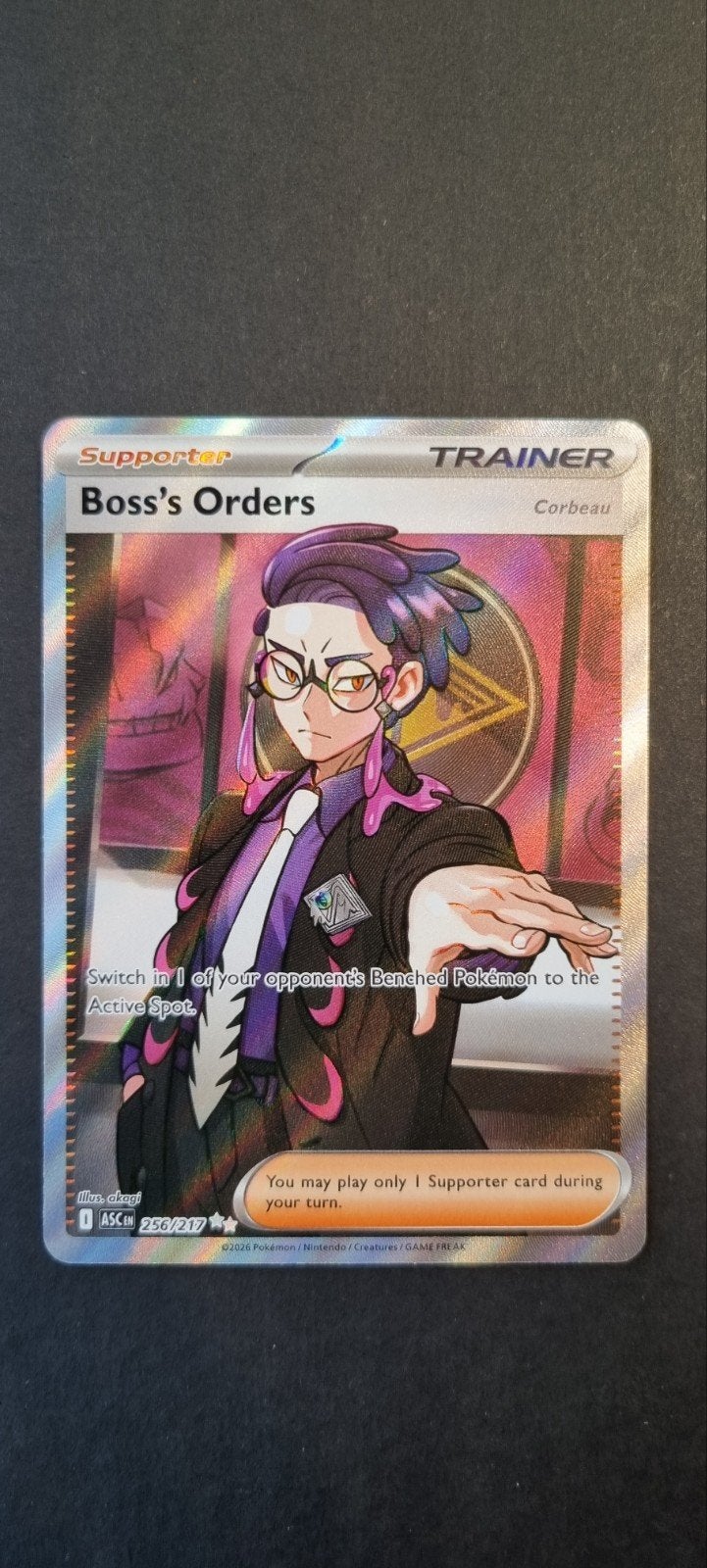 Boss's Orders (Corbeau) ASC 256, Ophalen of Verzenden, Zo goed als nieuw, Losse kaart, Foil