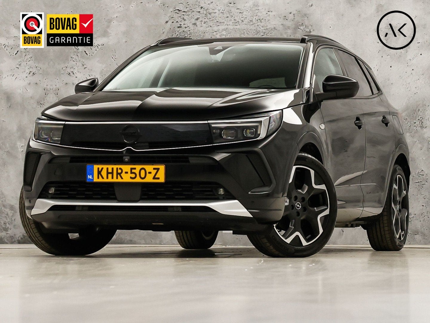 Opel Grandland 1.6 Turbo Plug-In Hybrid Ultimate 224Pk Autom, 12 maanden, 4 cilinders, Leder en Stof, Zwart