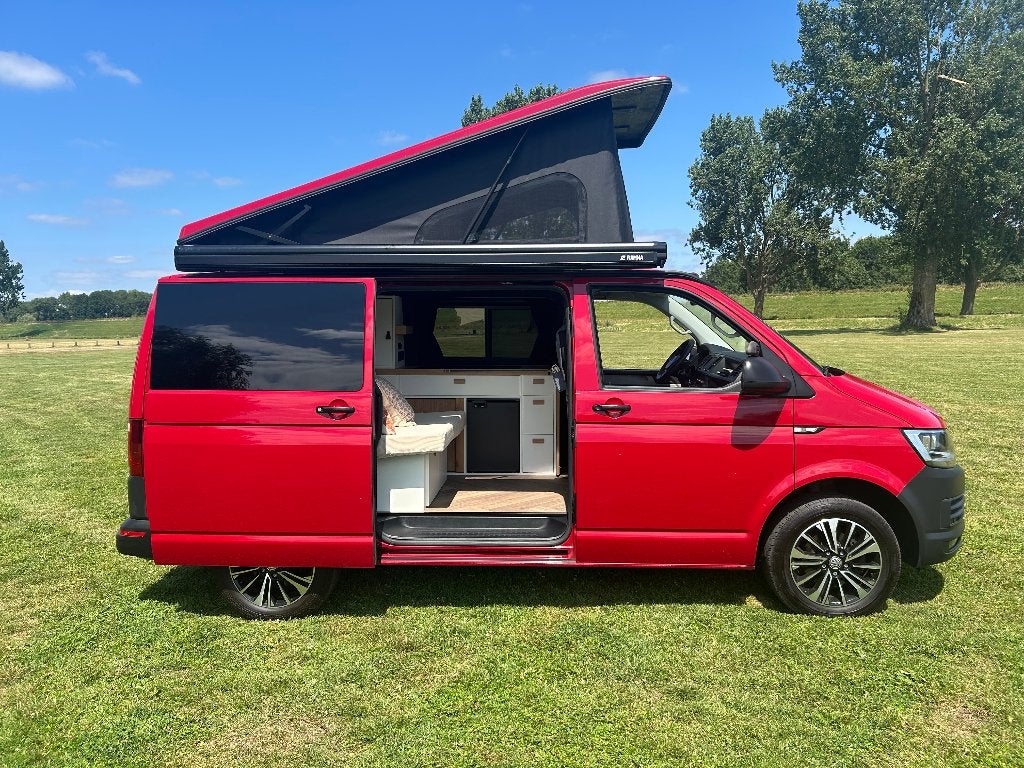 Woodpecker 4 persoons buscamper. Volkswagen T6, Caravans en Kamperen, Campers, Automaat, Volkswagen, Bedrijf, Diesel