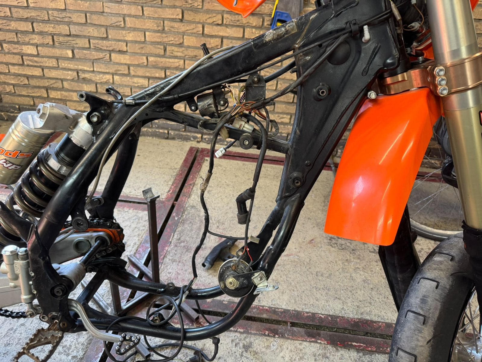 Ktm 525 2005 frame met nederlans kenteken, Ophalen, Gebruikt