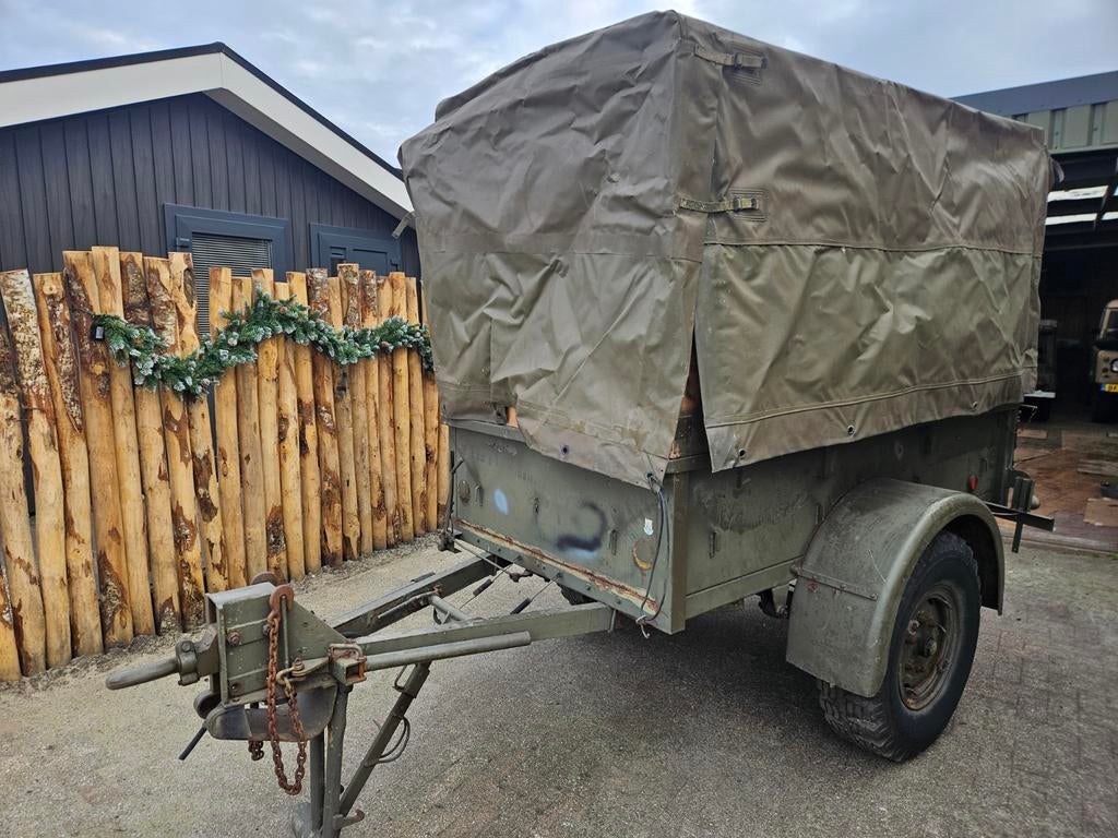 Polynorm 1 tons aanhanger met verhoogde huif, Verzamelen, Ophalen, Landmacht, Nederland
