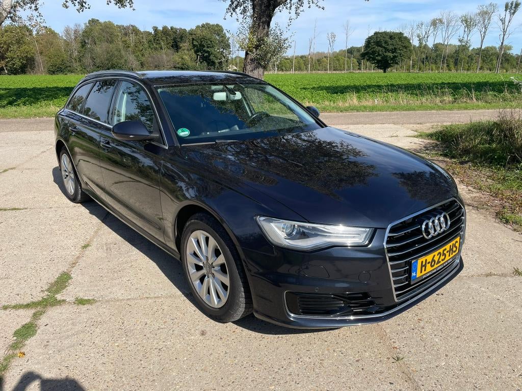 Audi A6 2.0 TDI Ultra 192pk S Tronic 2015 Blauw, Auto's, Blauw, 23 km/l, Leder, Stationwagon