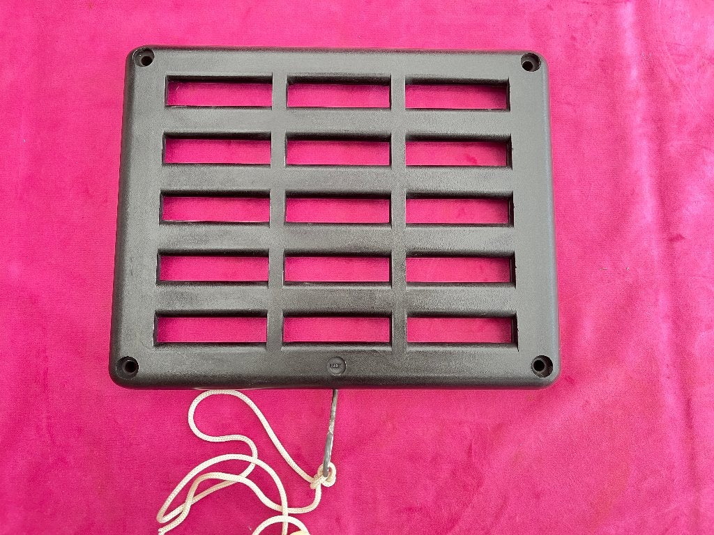 Bakelieten ventilatie rooster, luchtrooster, bakeliet, Ophalen of Verzenden, Gebruikt