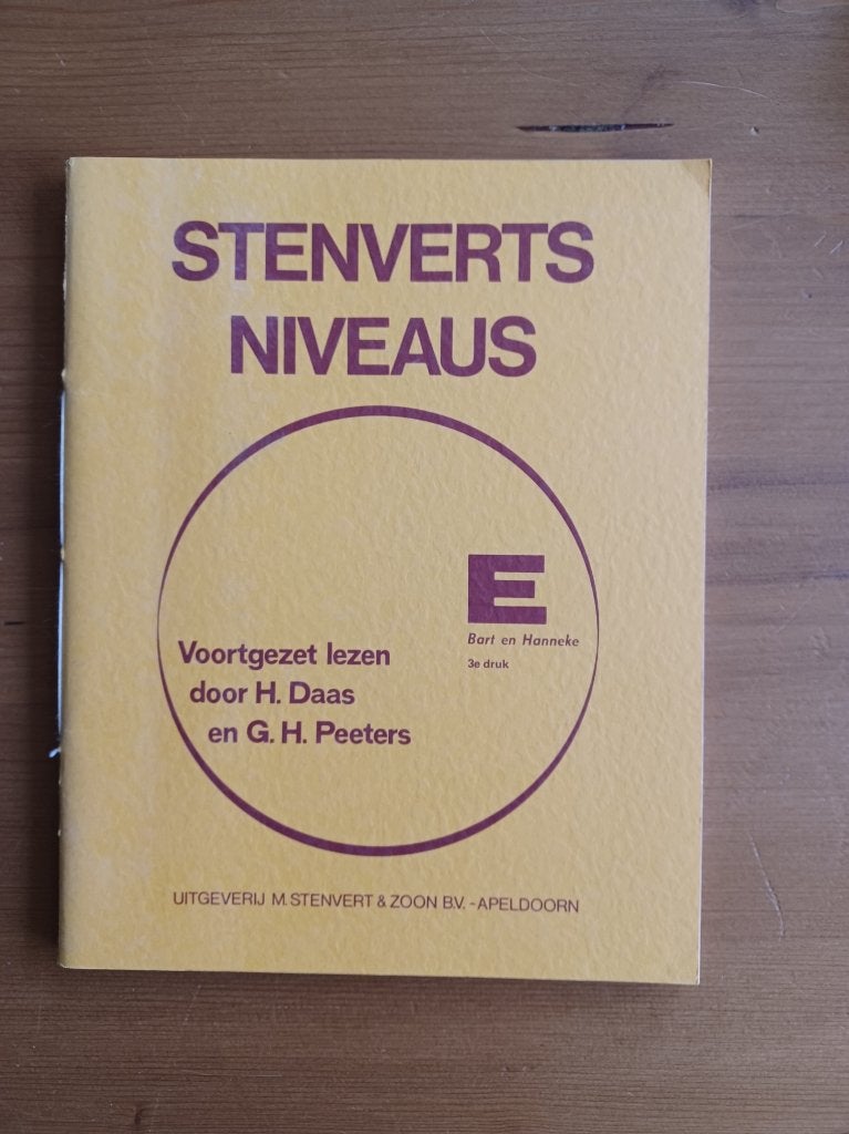 Stenvert niveaus E Bart en Hanneke / voortgezet lezen, Gelezen, H. Daas/ G.H. Peeters, Ophalen of Verzenden, Nederlands