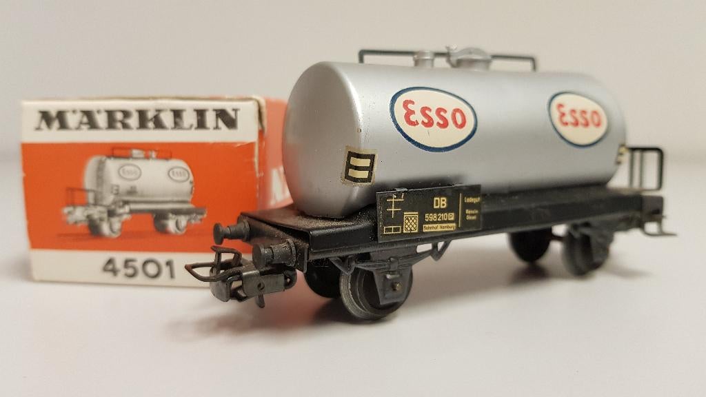Märklin 4501 ketelwagon Esso zilver, Hobby en Vrije tijd, Modeltreinen | H0, Wisselstroom, Ophalen of Verzenden, Märklin, Nieuw