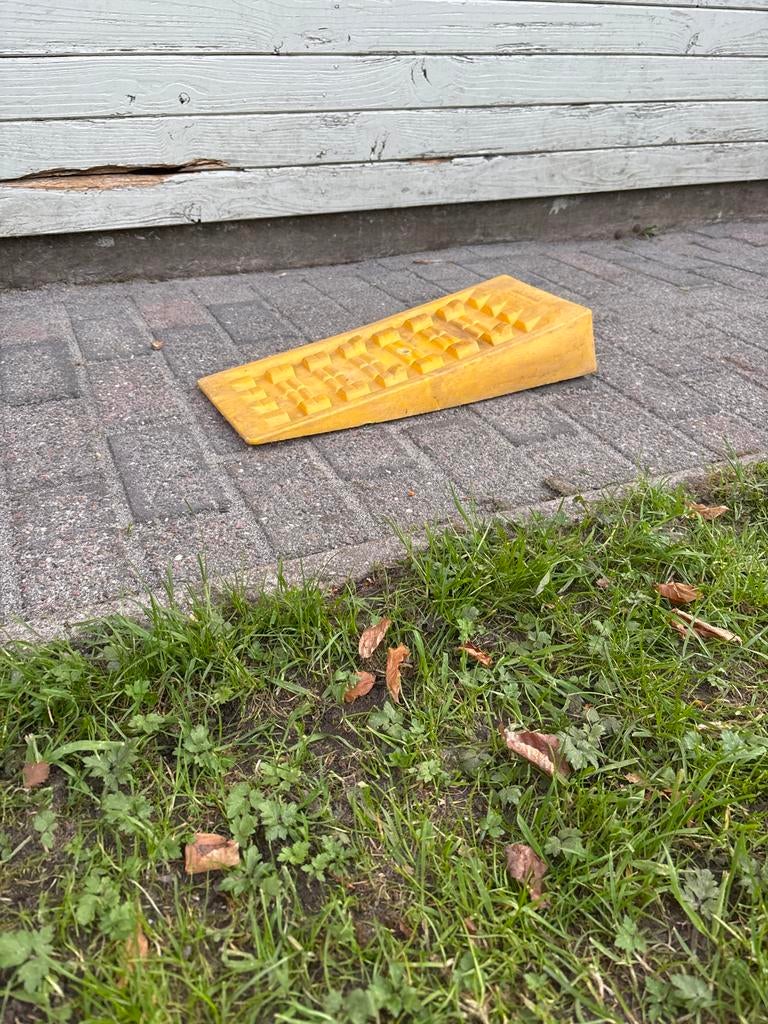 Fiamma Oprijblok Geel - Camper/Caravan Leveling, Ophalen of Verzenden, Gebruikt