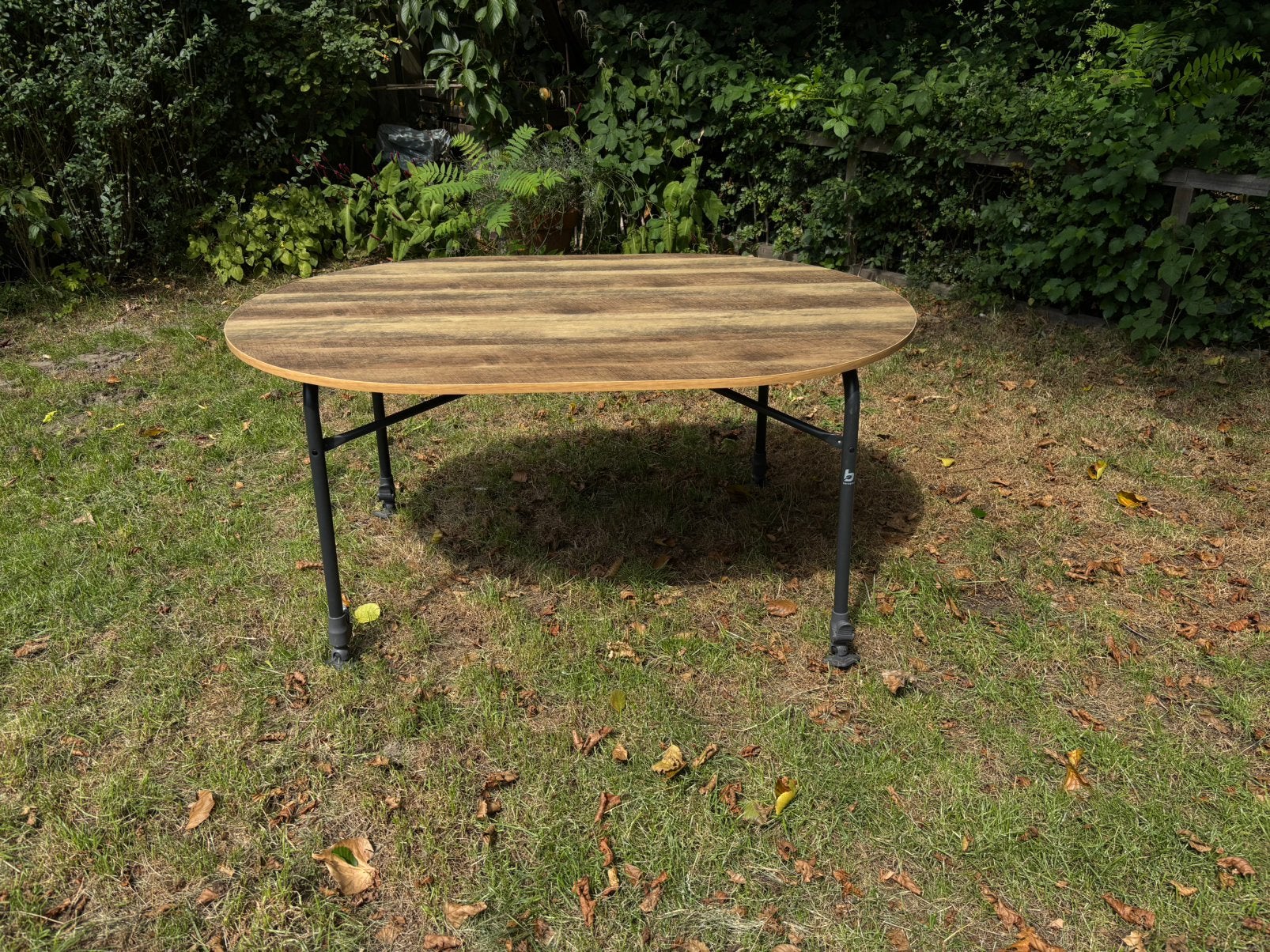 Bo-Camp Feather Oval 130 x 90 tafel, Ophalen, Zo goed als nieuw, Campingtafel