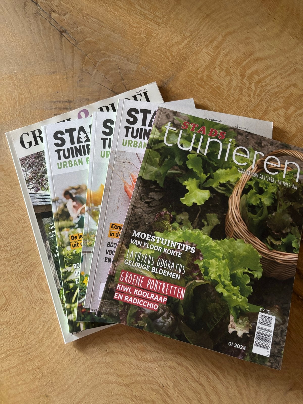 Stads Tuinieren & Groei & Bloei Tijdschriften (5 stuks), Boeken, Ophalen, Gelezen, Tuinieren en Tuinplanten