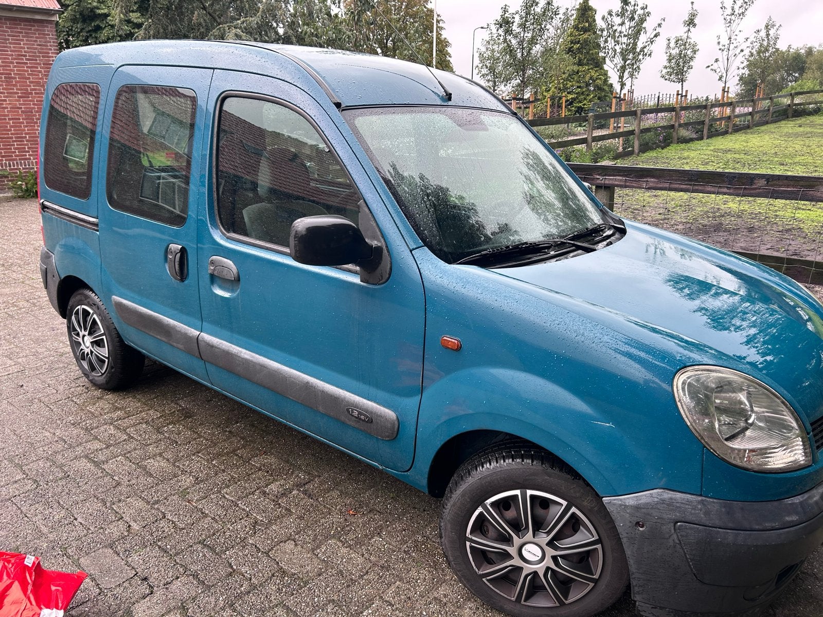 Renault Kangoo 1.2 16V 2006 Groen, Auto's, Voorwielaandrijving, Stof, Handgeschakeld, Particulier