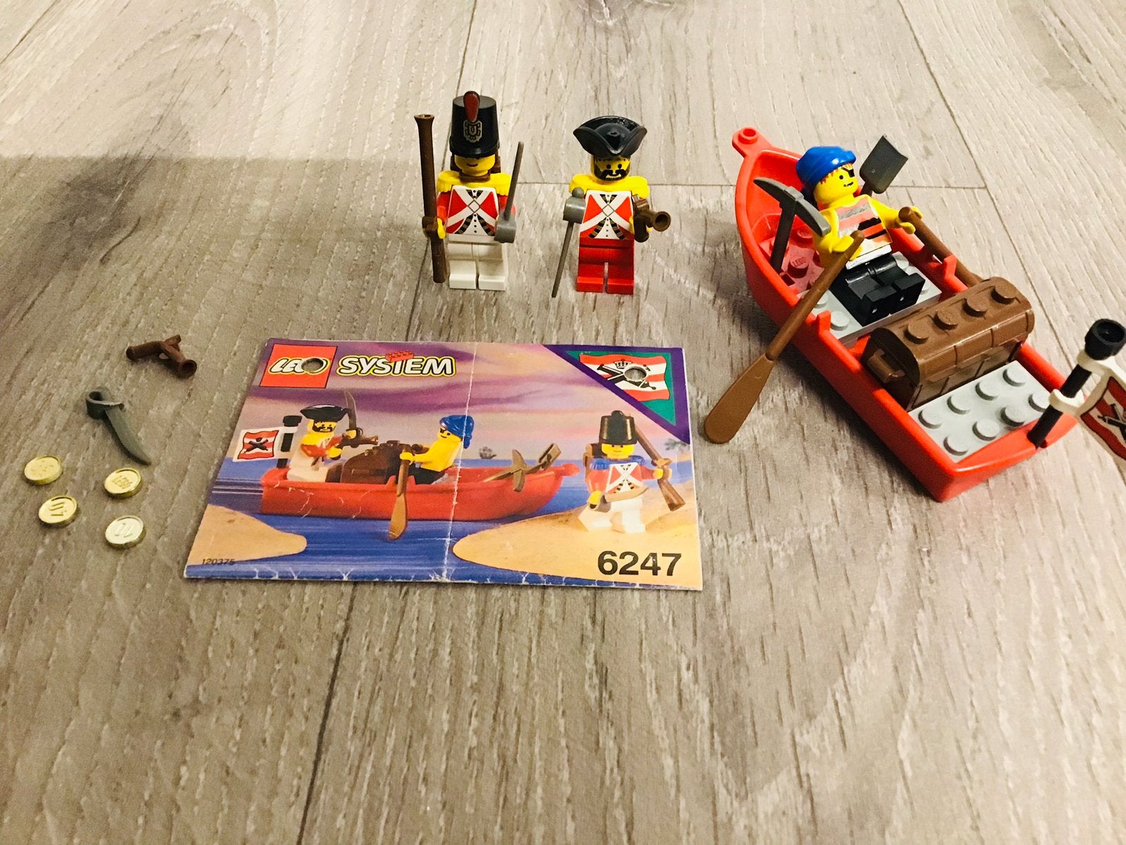 LEGO pirats 6247, imperial guards bounty boat, compleet ZGAN, Lego, Complete set, Pirates, Ophalen of Verzenden