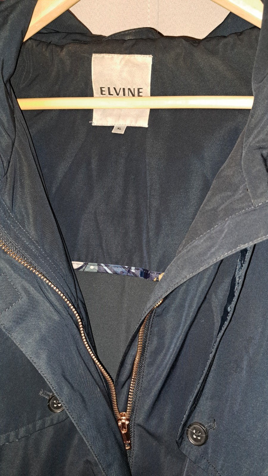 Elvine regenjas donkerblauw maat xl, Kleding | Dames, Blauw, Elvine, Maat 42/44 (L), Ophalen of Verzenden