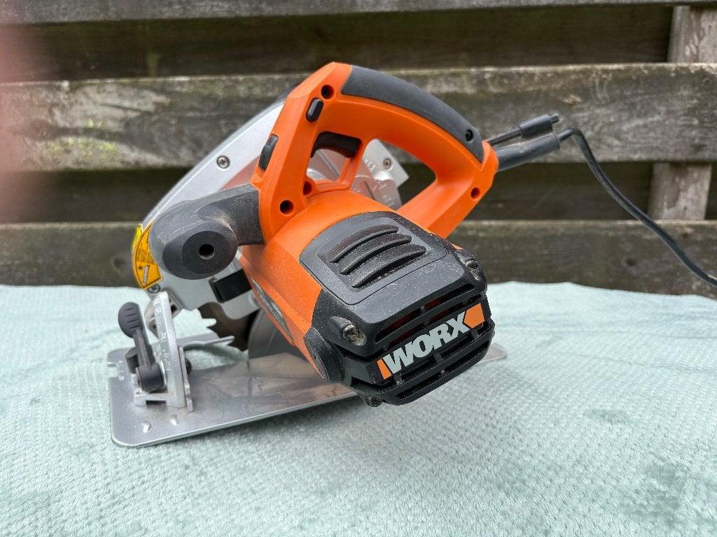 WORX CIRKELZAAG WX 445., Gebruikt, Cirkelzaag, Ophalen of Verzenden, 30 tot 70 mm