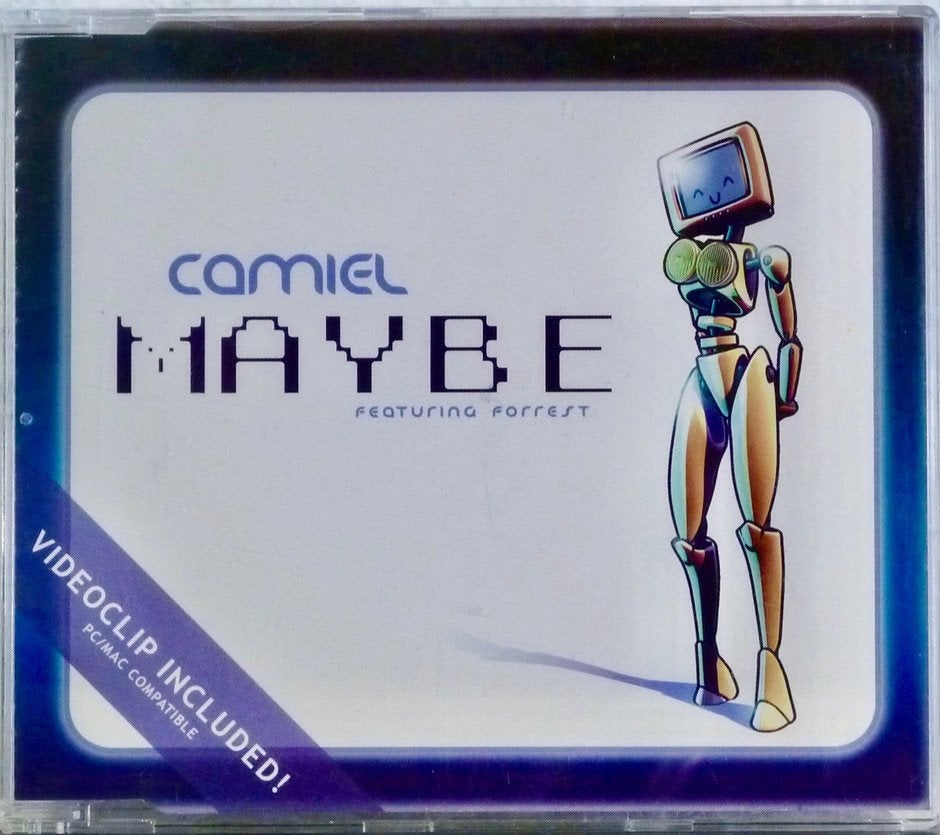 Camiel - Maybe 4-track incl. video clip RARE 3+1 gratis, Ophalen, Zo goed als nieuw, Dance en House, Inclusief doosje