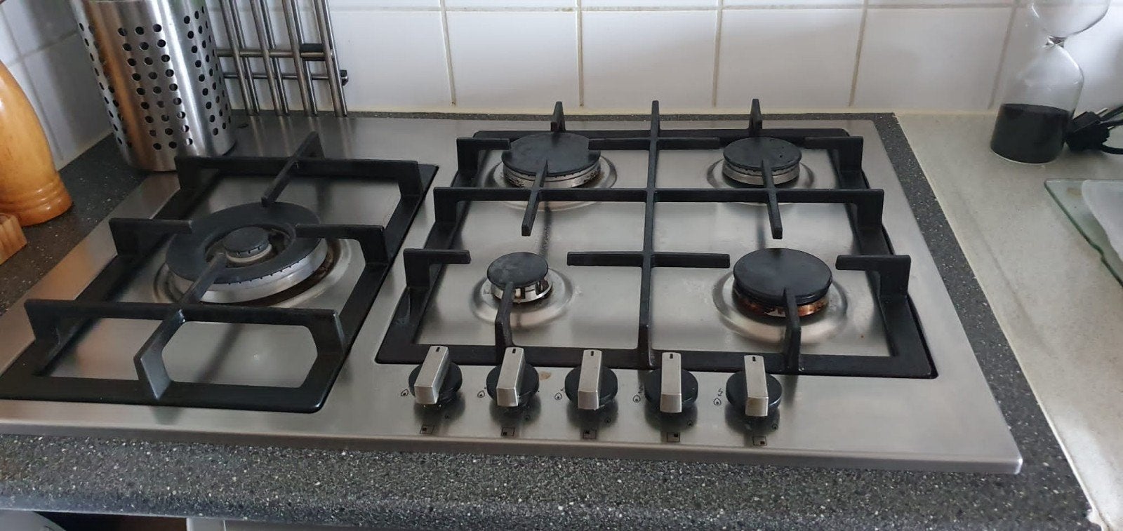 gaskookplaat inbouw., Witgoed en Apparatuur, Kookplaten, Ophalen, Inbouw, Gas, 4 kookzones