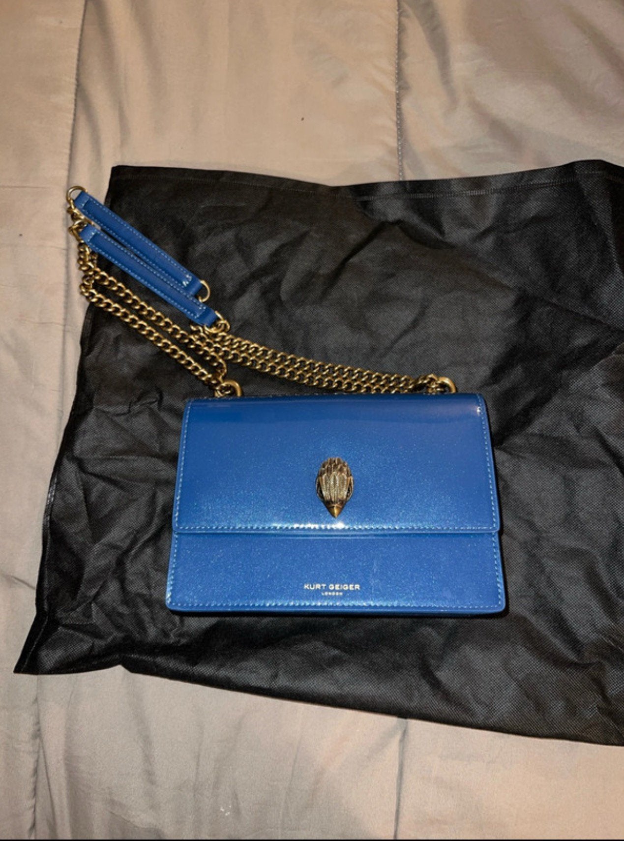 Kurt Geiger tas met spiegeltje, Ophalen of Verzenden, Nieuw, Blauw, Schoudertasje