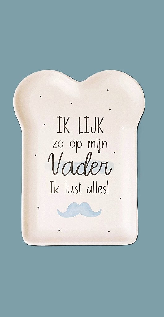 NIEUW KINDERBORD IK LIJK ZO OP MIJN VADER IK LUST ALLES, Overige materialen, Overige merken, Nieuw, Ophalen of Verzenden