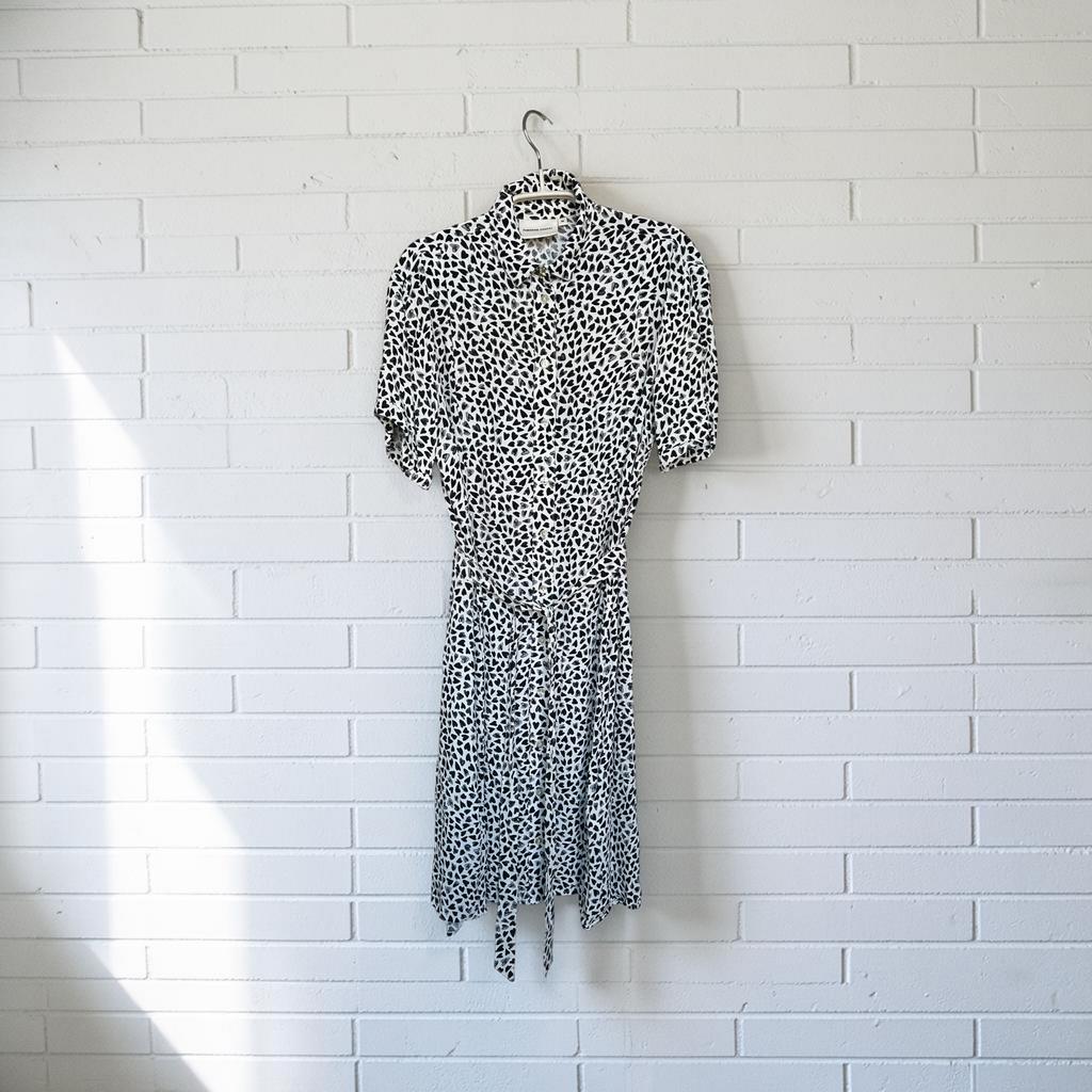 Fabienne Chapot Jurk 36 Zwart Wit Hartjes BoyfriendTessDress, Kleding | Dames, Jurken, Zo goed als nieuw, Maat 36 (S), Wit, Knielengte