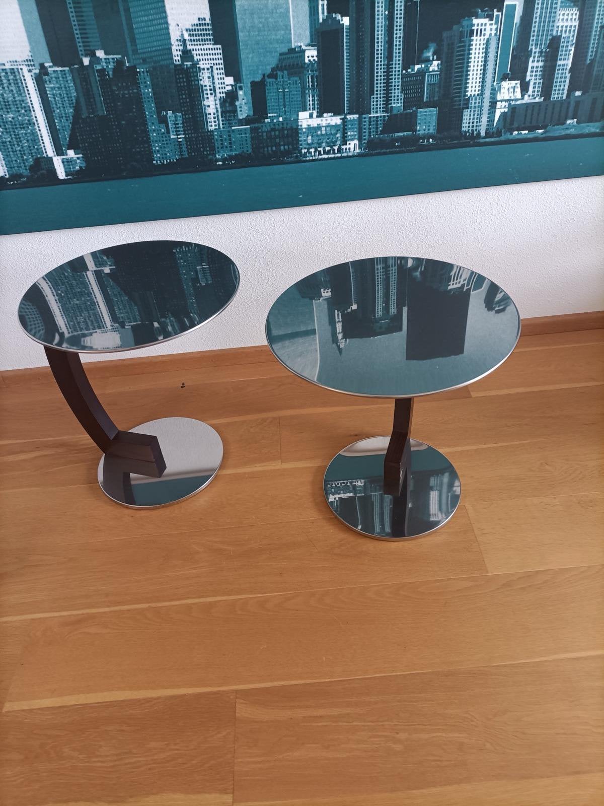 Bijzettafel Zen 2x, Ophalen, Gebruikt, Rond, Minder dan 100 cm