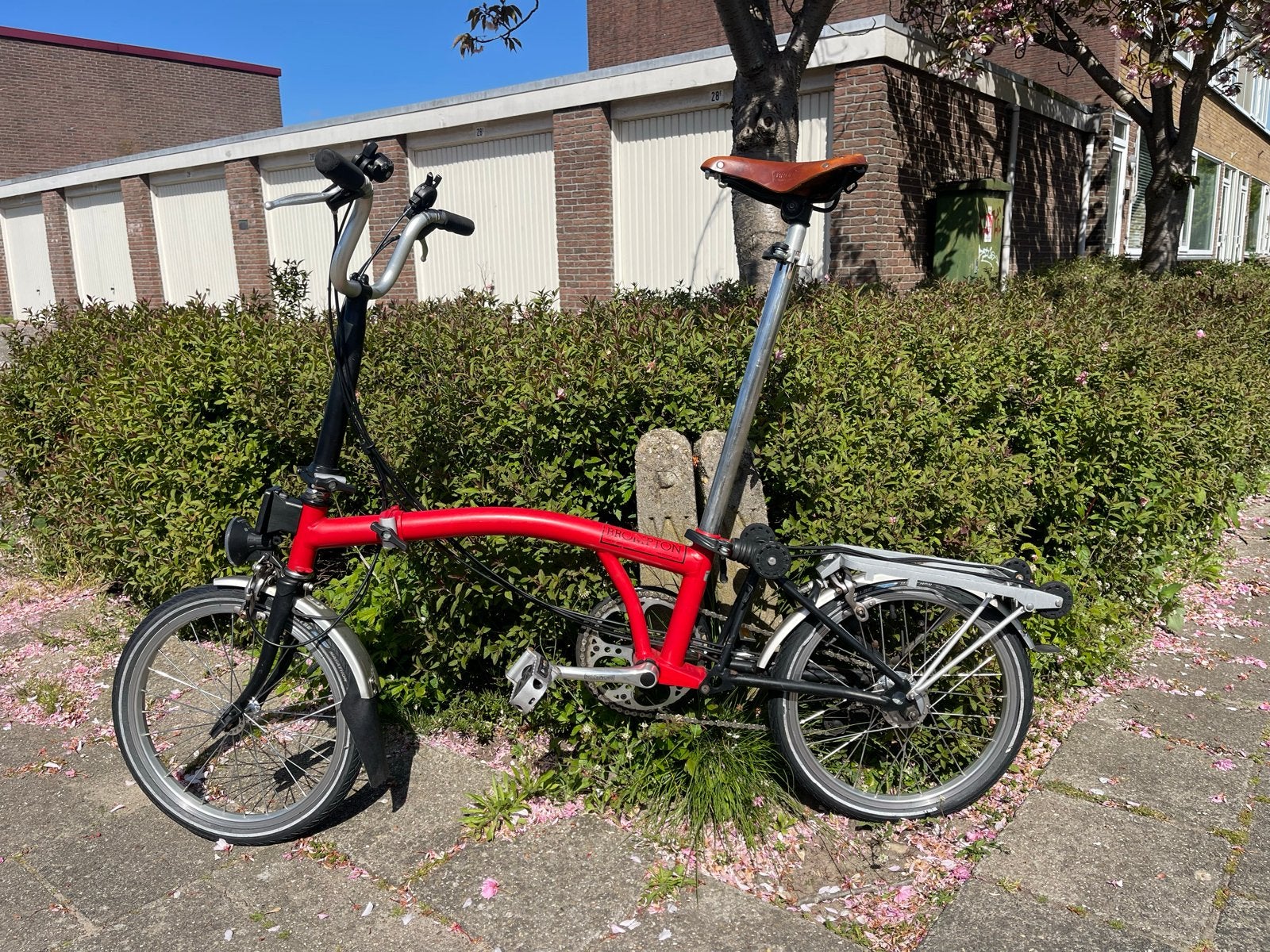 Brompton vouwfiets aangeboden!, Fietsen en Brommers, Fietsen | Vouwfietsen, Ophalen, Gebruikt, Brompton, 16 tot 18 inch