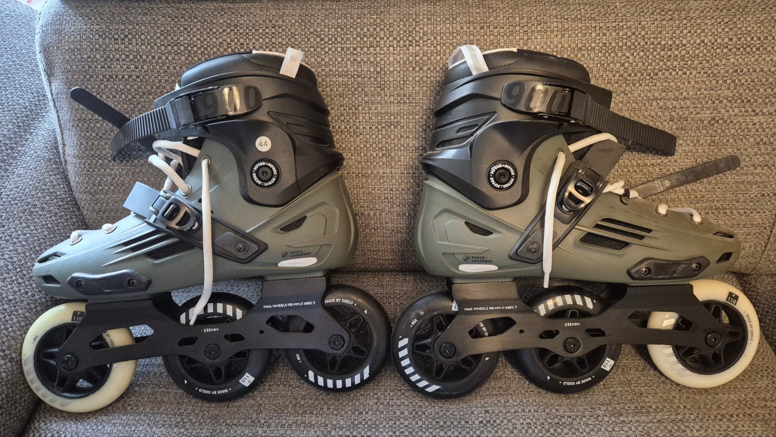Oxelo MF900 Freeskates 110mm wielen - Zo goed als nieuw, Overige merken, Heren, Overige typen, Ophalen of Verzenden
