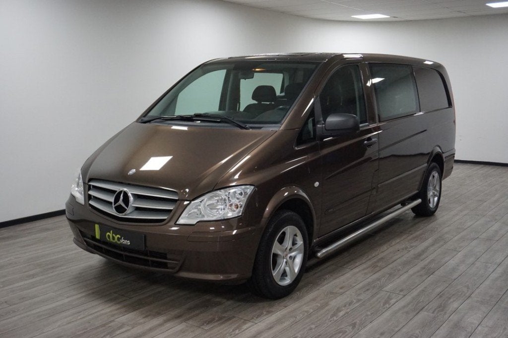 Mercedes-benz VITO 110 CDI LANG DUBBEL CABINE/ NAVI, 13 km/l, Bruin, Mercedes-Benz, Bedrijf