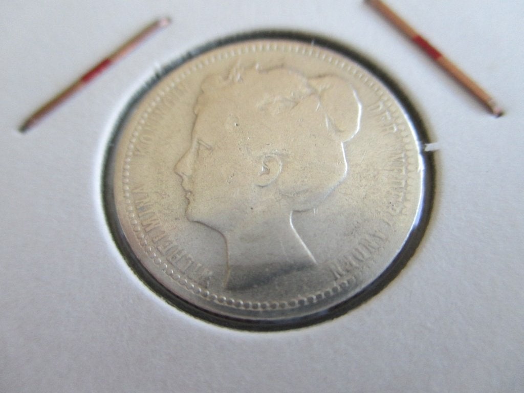 Kwartje 1904, Zilver, 25 cent, Ophalen of Verzenden, Koningin Wilhelmina