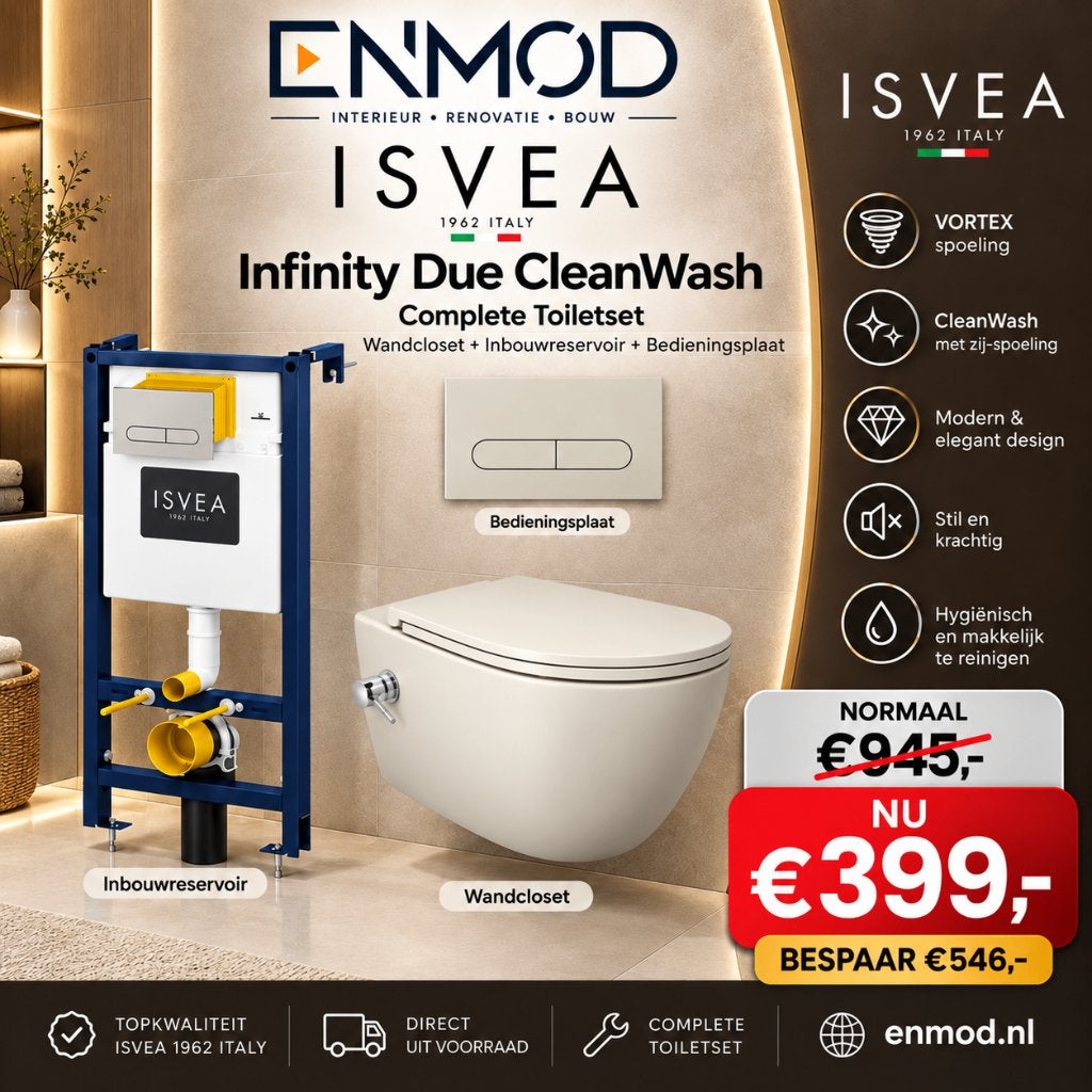 ISVEA Compleet Toiletset van €945 NU €399 | Direct Voorraad, Ophalen of Verzenden, Nieuw, Toilet