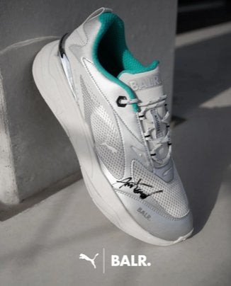 BALR. X PUMA RS Sneaker Silver/Spectra Green schoenen 38, Nieuw, Ophalen of Verzenden, Sneakers of Gympen, BALR