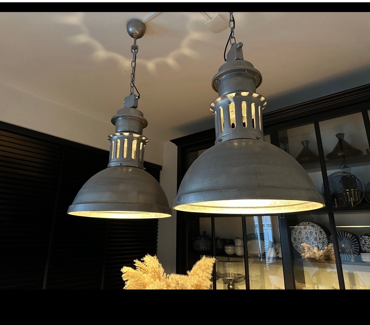 2 Prachtige Ruw Nikkel Lampen van Rofra Home, Huis en Inrichting, Ophalen of Verzenden, Zo goed als nieuw, Metaal