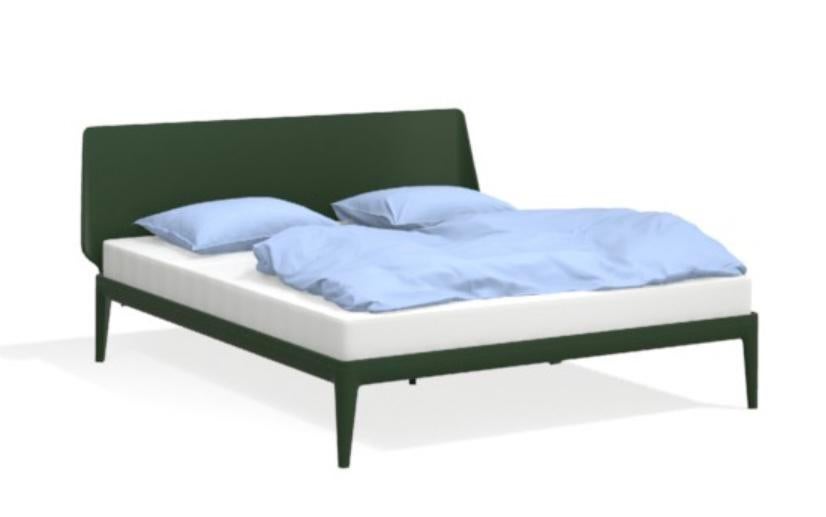 Auping Essential 180x200 Pine Green incl Hoofdbord etc., Verstelbaar, Tweepersoons, Ophalen of Verzenden, Zo goed als nieuw