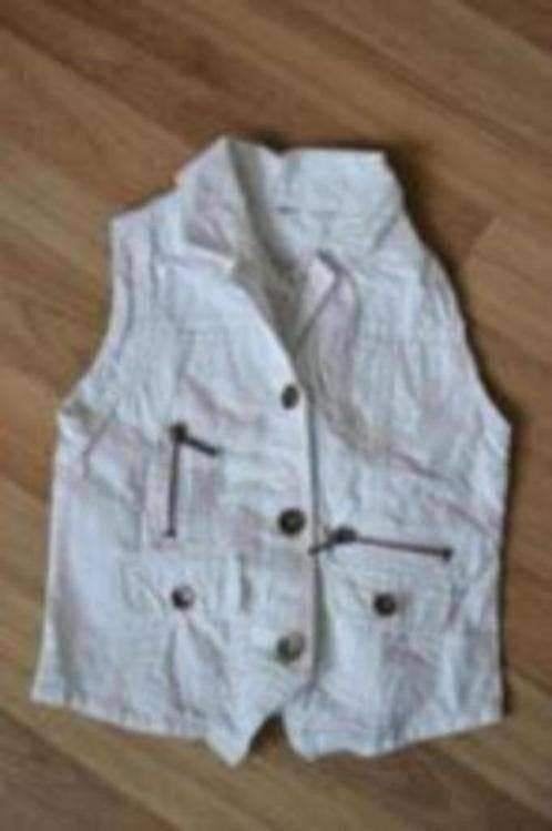 116 wit gilet, Verzenden, Zo goed als nieuw, Meisje, Shirt of Longsleeve