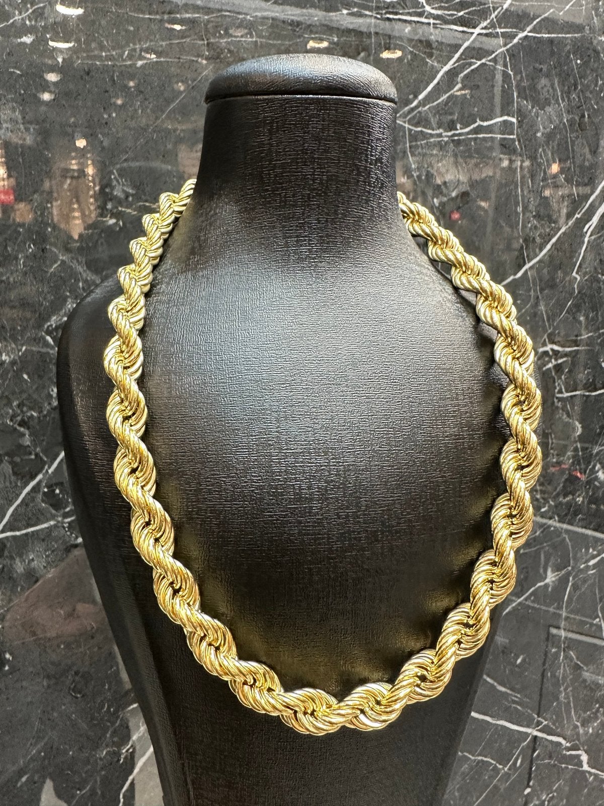 Prachtig 18k Gouden Rope Collier - 34.37 gram, Ophalen of Verzenden, Nieuw, Goud
