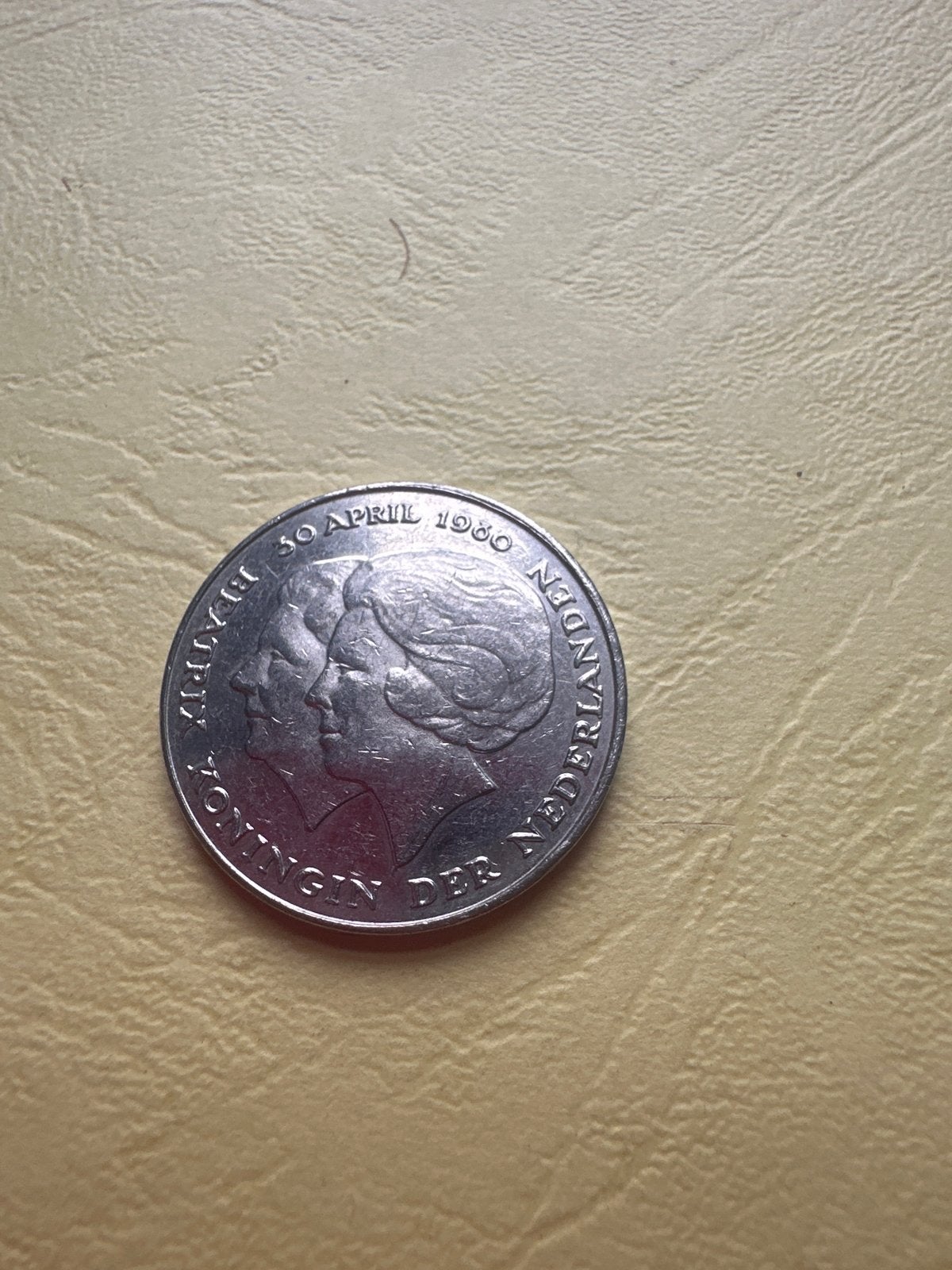 Rijksdaalder 1980 Dubbele Kop Juliana Beatrix, Ophalen of Verzenden, Koningin Juliana, 2½ gulden, Losse munt