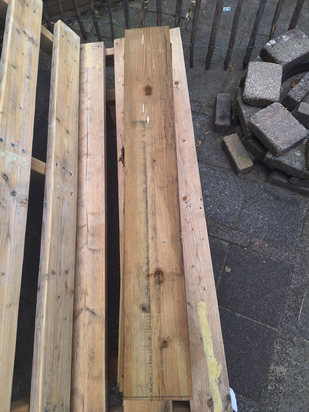 Geïmpregneerde balken, Ophalen, Zo goed als nieuw, 50 mm of meer, Balk