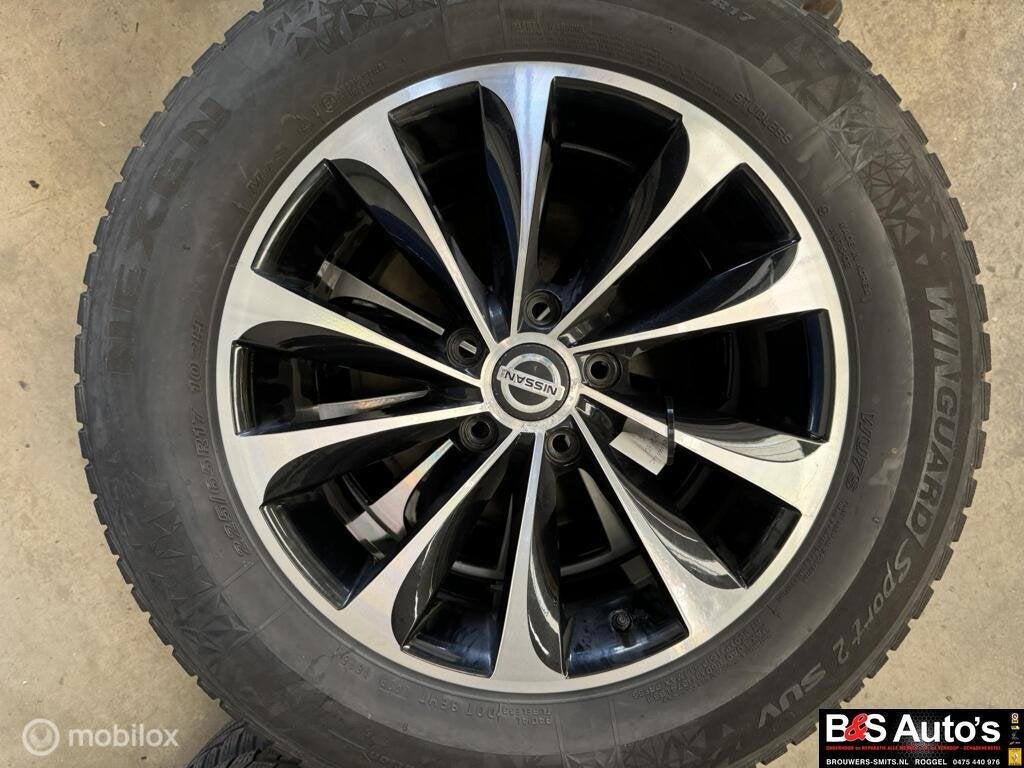 Originele velgen+winterband Nissan X-Trail ('01-'22) 002481, Ophalen, Gebruikt, Banden en Velgen, 17 inch