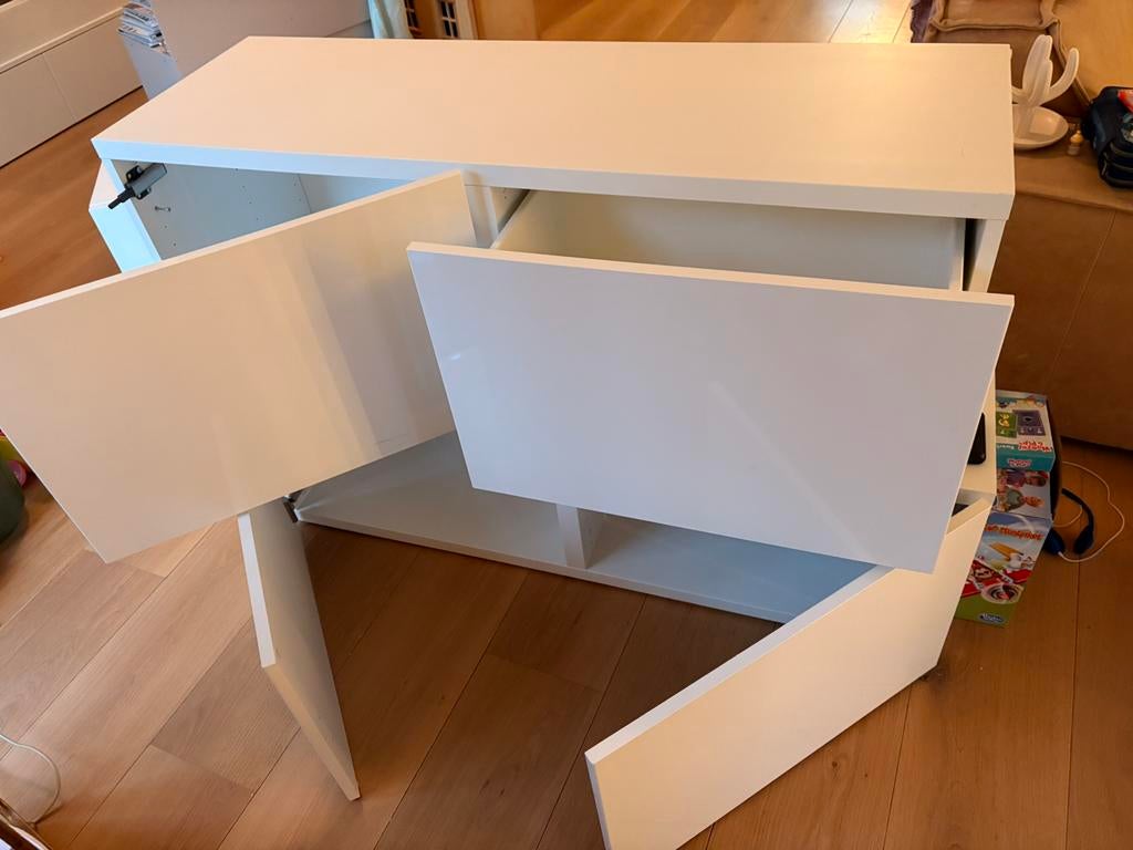 3 sets ikea besta met lades en deurtjes., Ophalen, 100 tot 150 cm, Zo goed als nieuw, Minder dan 100 cm