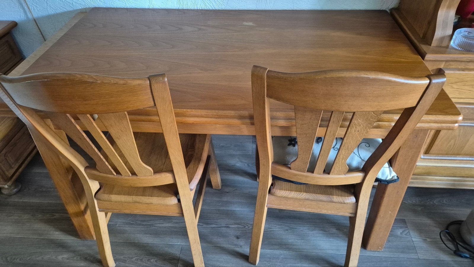 eethoek en stoelen, Huis en Inrichting, Complete eetkamers, Ophalen, Gebruikt, 4 tot 6 stoelen