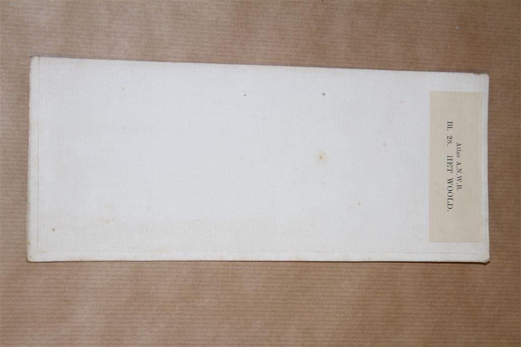 Oude stafkaart - Het Woold - 1922, Gelezen, Ophalen of Verzenden, Landkaart, 1800 tot 2000