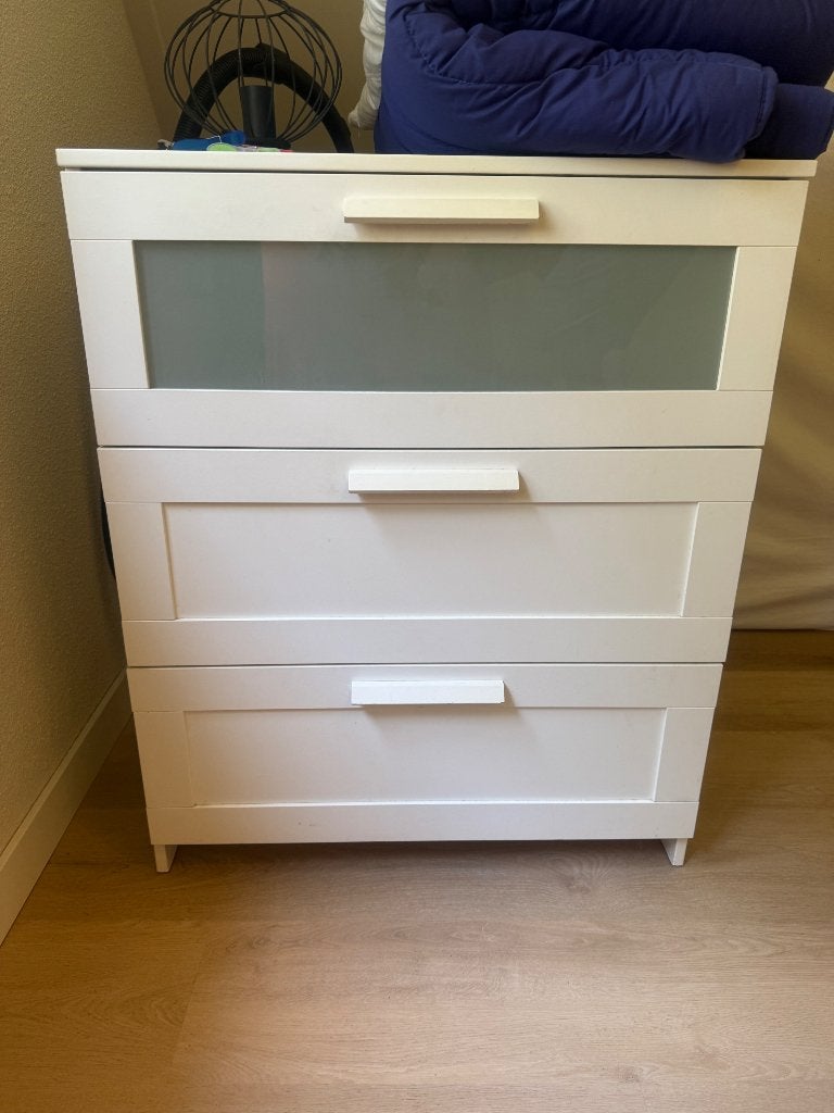 Brimnes ladekast, Ophalen, 50 tot 100 cm, Zo goed als nieuw, 3 of 4 laden