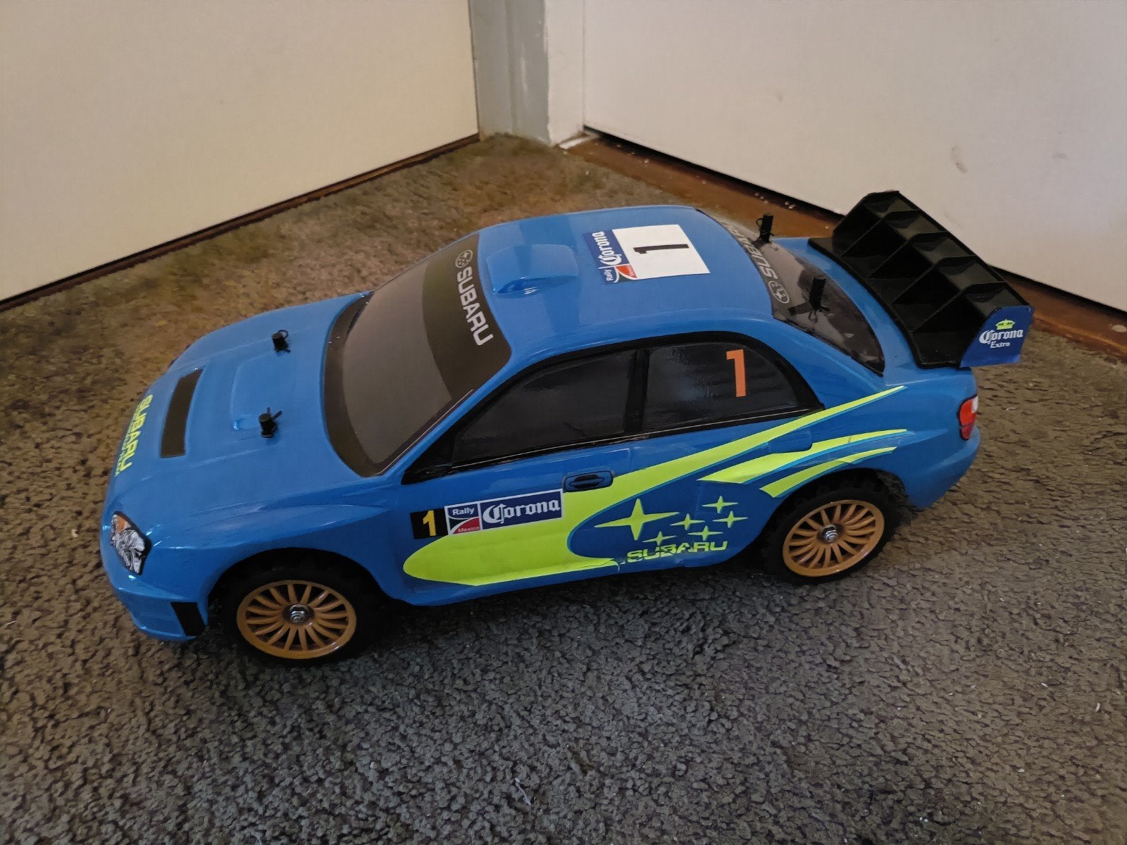 Tamiya tt01e Subaru Impreza rally, Ophalen of Verzenden, Auto onroad