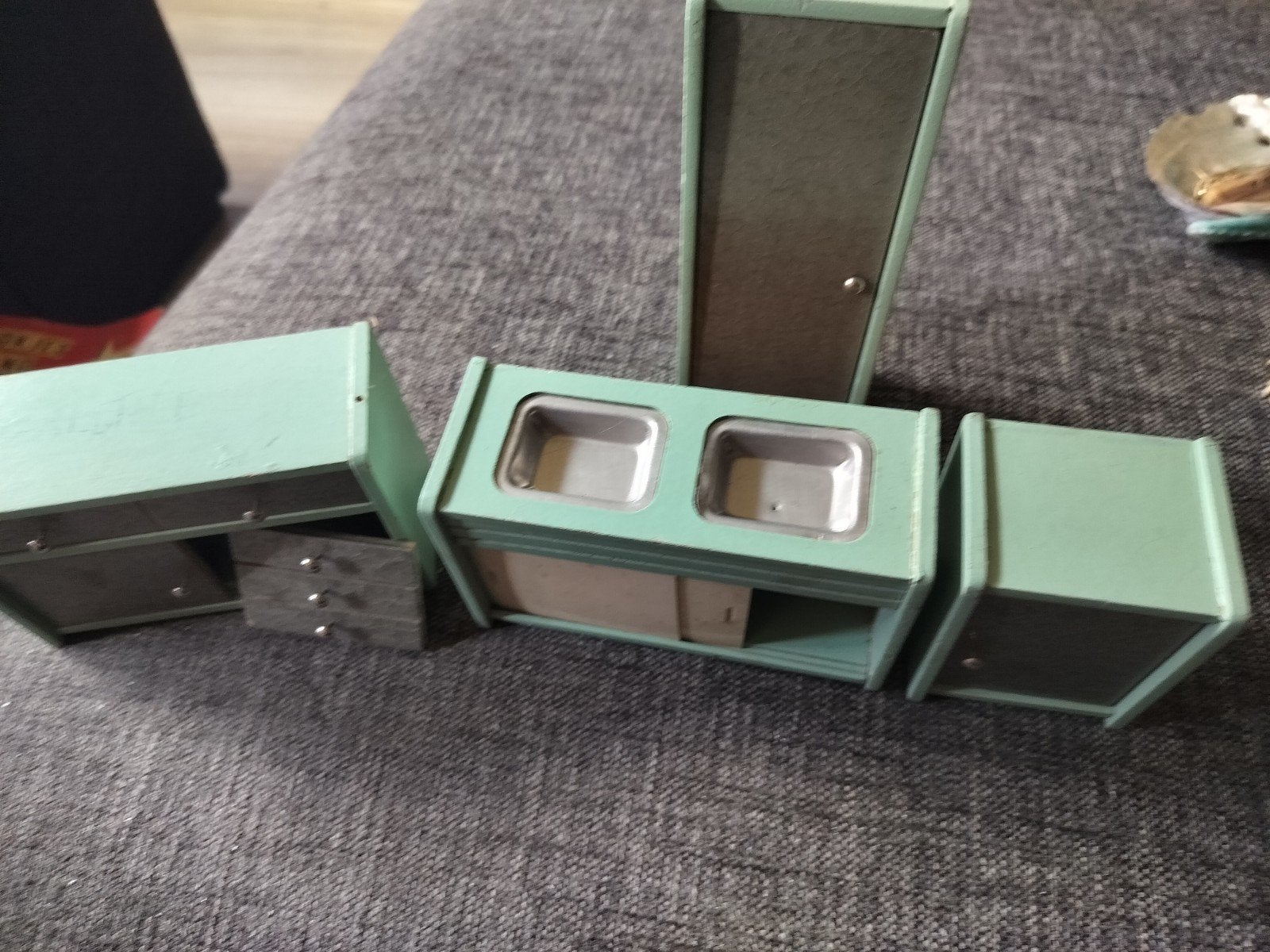 Vintage Poppenhuis Keukenmeubels - Jaren '50/'60, Verzenden, Gebruikt, Toebehoren