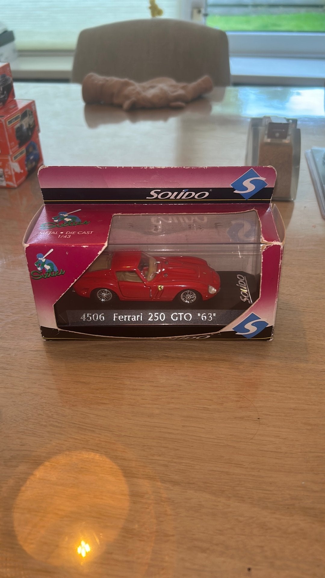 Solido Ferrari 250 GTO (1963) 1:43, Verzenden, Gebruikt, Auto, Solido