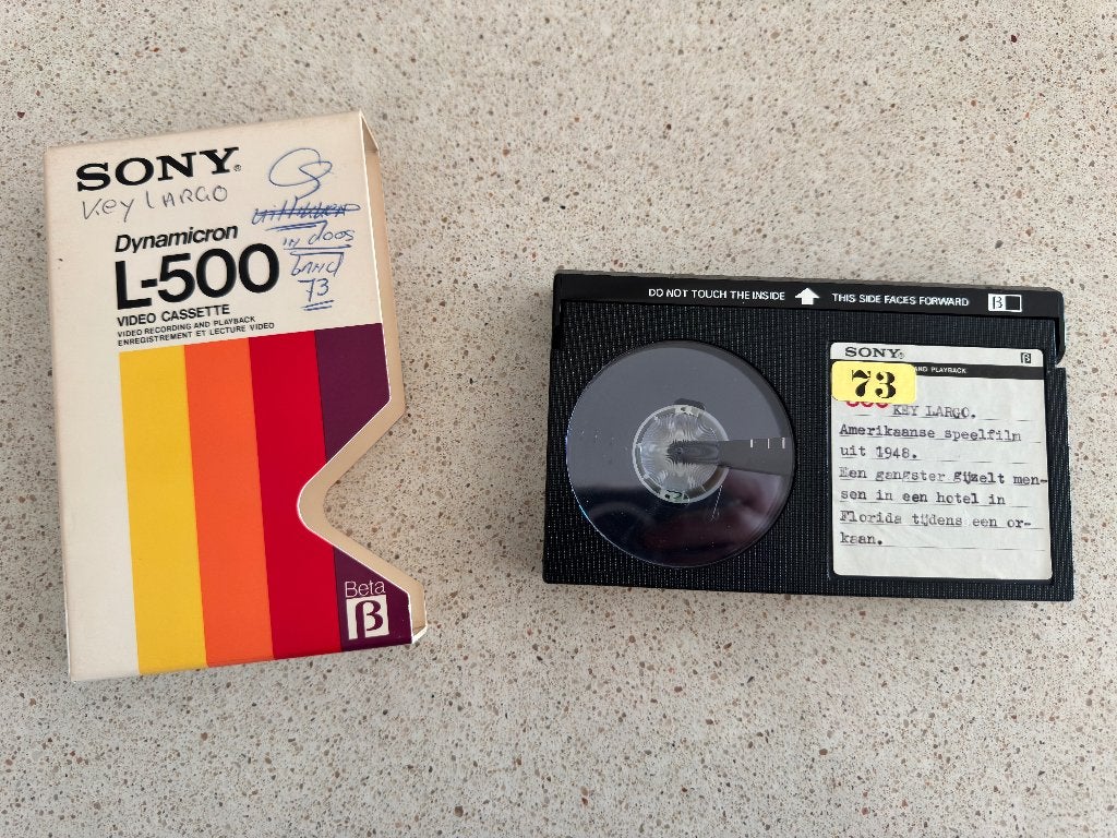 Key Largo - Amerikaanse speelfilm uit 1948 op Betamax, Betamax, Ophalen of Verzenden, Gebruikt, Engels