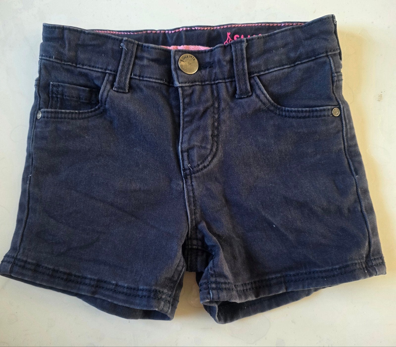 Korte spijkerbroek blauw meisje maat 98/104, Broek, Meisje, Ophalen of Verzenden, Zo goed als nieuw
