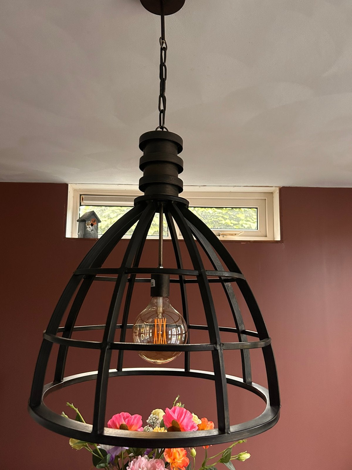 Moderne/industriële hanglamp, Huis en Inrichting, Ophalen, Zo goed als nieuw