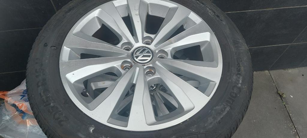 golf 7 sportvelgen met all season banden, Auto-onderdelen, 16 inch, All Season, Band(en), 205 mm