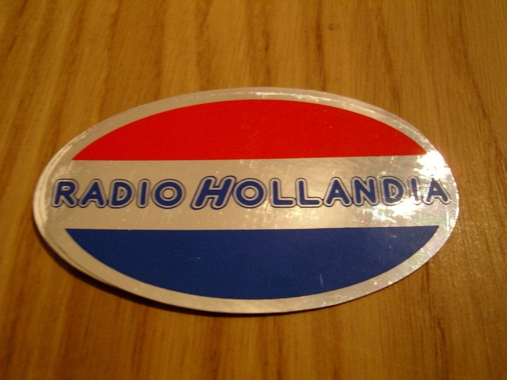 sticker folie RADIO HOLLANDIA *, Verzamelen, Ophalen, Zo goed als nieuw