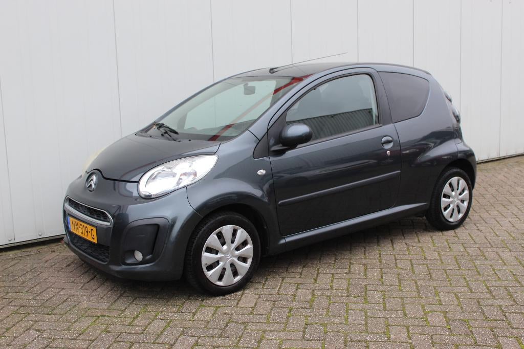 CITROEN C1 1.0 3-DEURS Collection AIRCO ZEER MOOI ! !, Auto's, Voorwielaandrijving, Stof, Zwart, C1