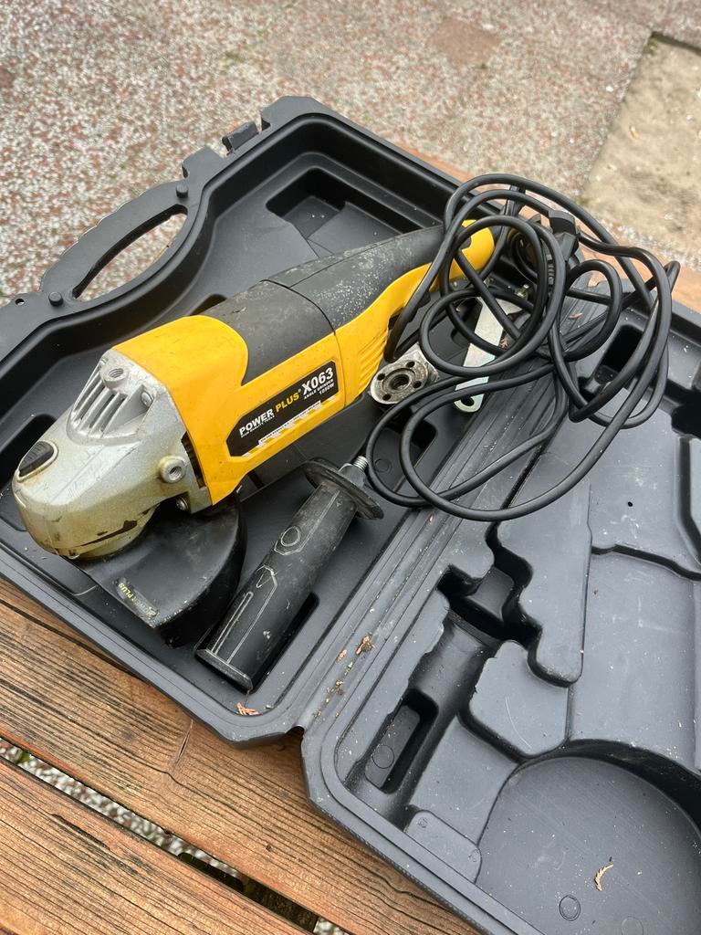 Power plus haakse slijper POWX063, Ophalen, Gebruikt, 700 tot 1000 watt, Haakse handslijpmachine